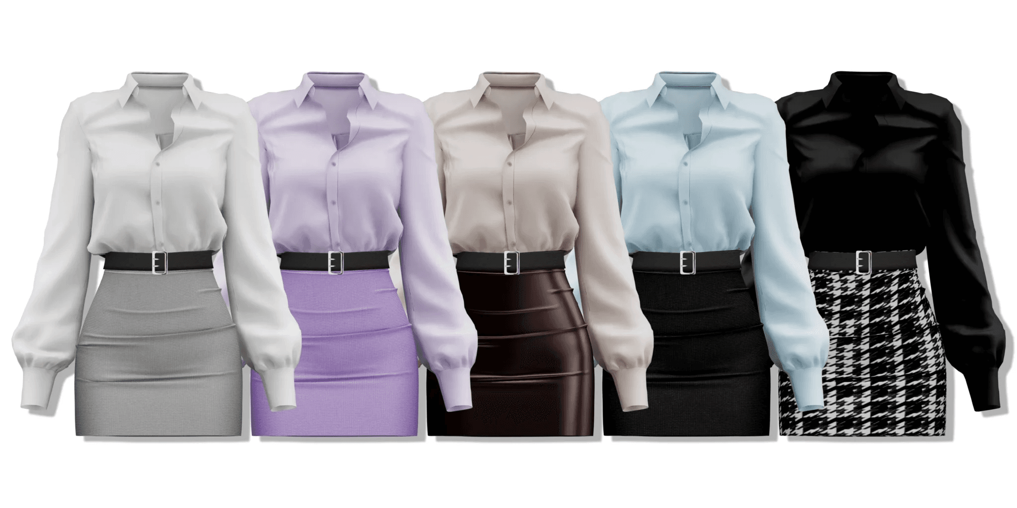 Галерея мода Сет одежды Classic Sheen Set #1